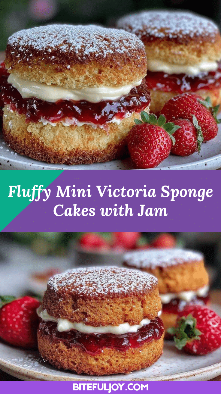 mini Victoria sponge cakes recipe