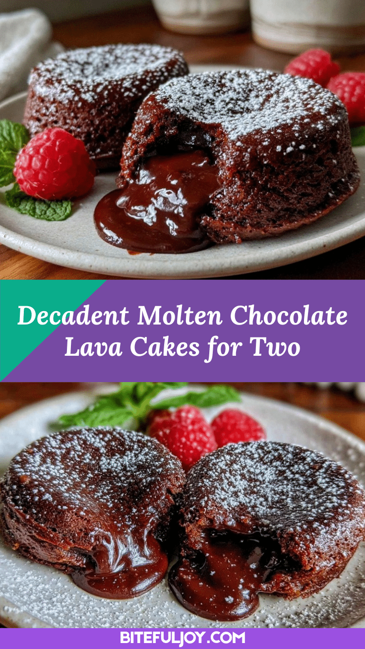 molten chocolate lava cakes for two recipe