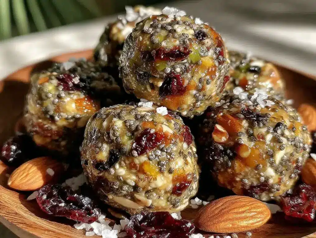 no-melt trail mix energy balls - featured image