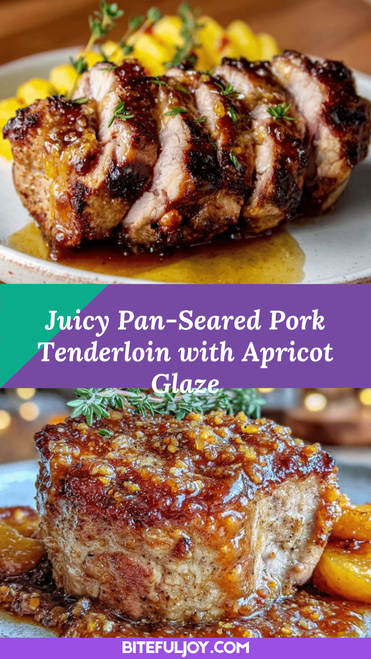 pan-seared pork tenderloin with apricot glaze recipe