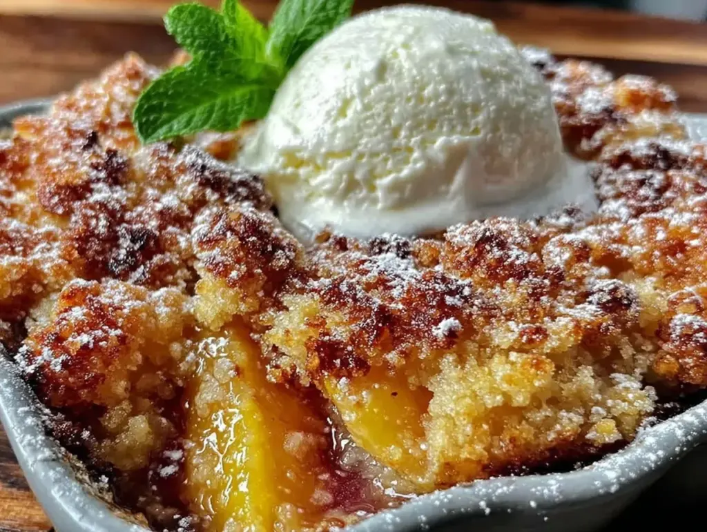 peach cobbler recipe - featured image