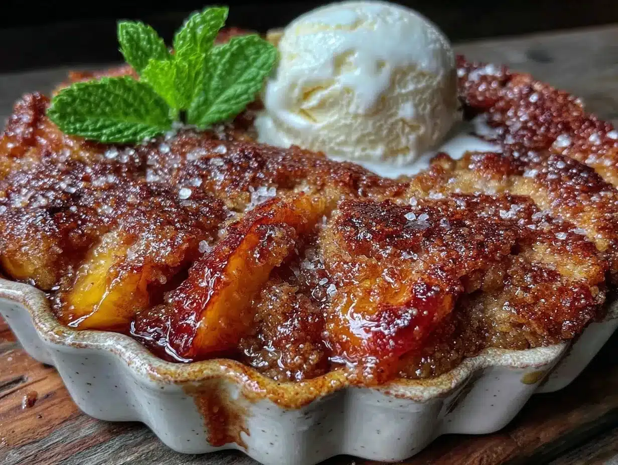 peach cobbler recipe preparation steps