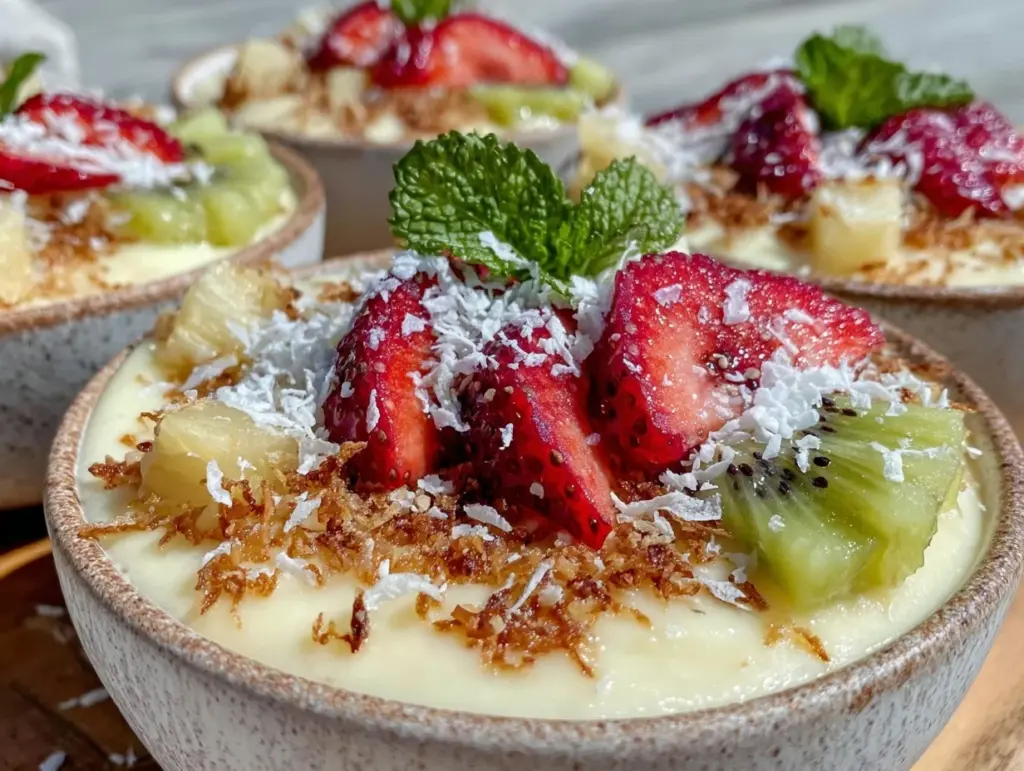 pineapple coconut smoothie bowl - featured image