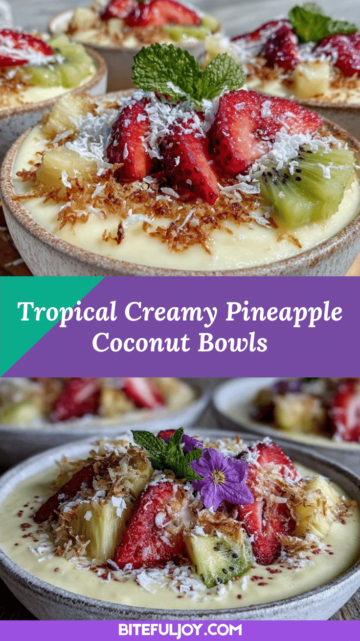 pineapple coconut smoothie bowl recipe