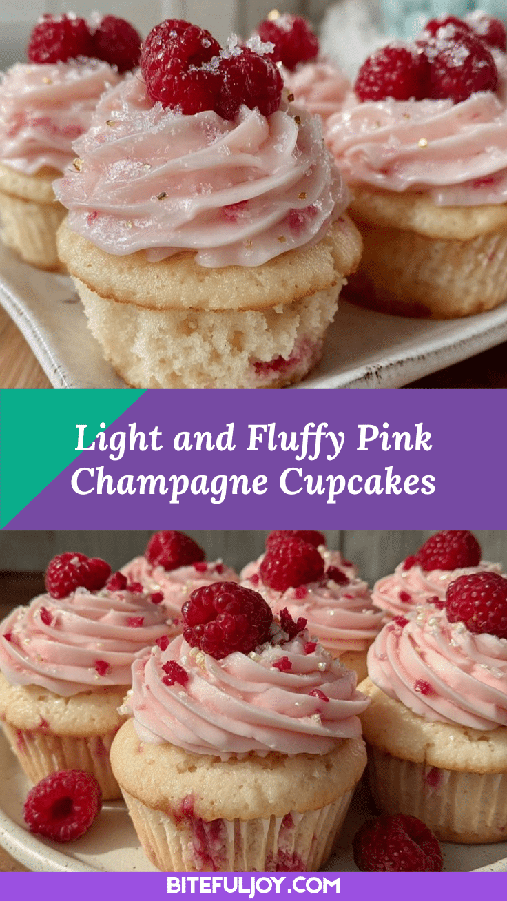 pink champagne cupcakes recipe