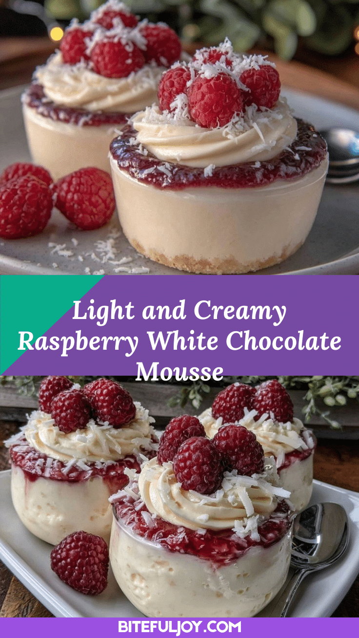 raspberry white chocolate mousse cups recipe