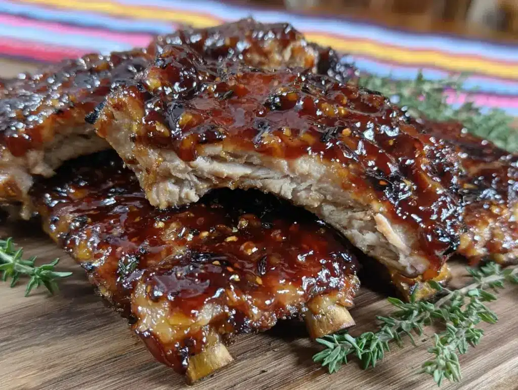 slow cooker bbq ribs - featured image