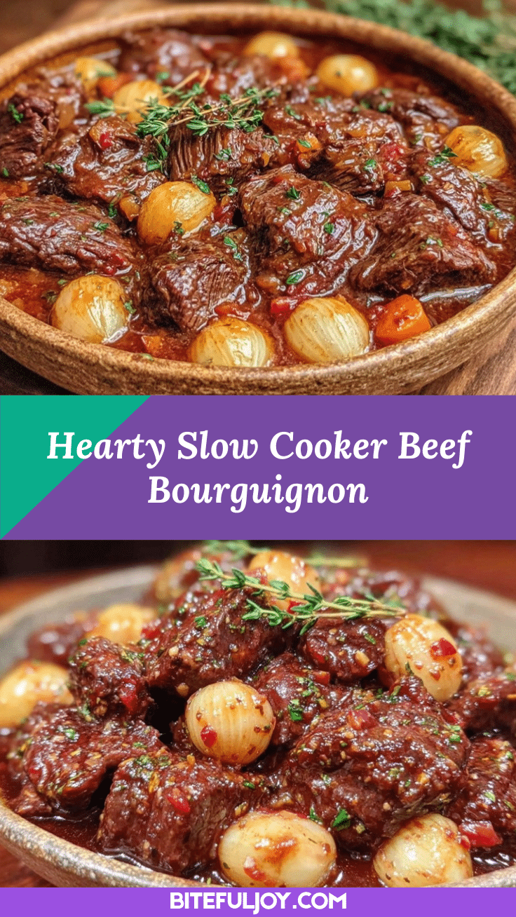 slow cooker beef bourguignon recipe