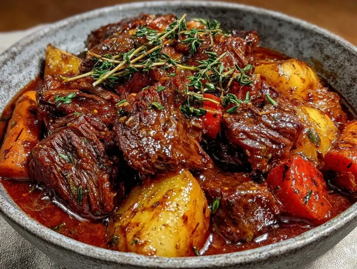 slow cooker beef stew preparation steps