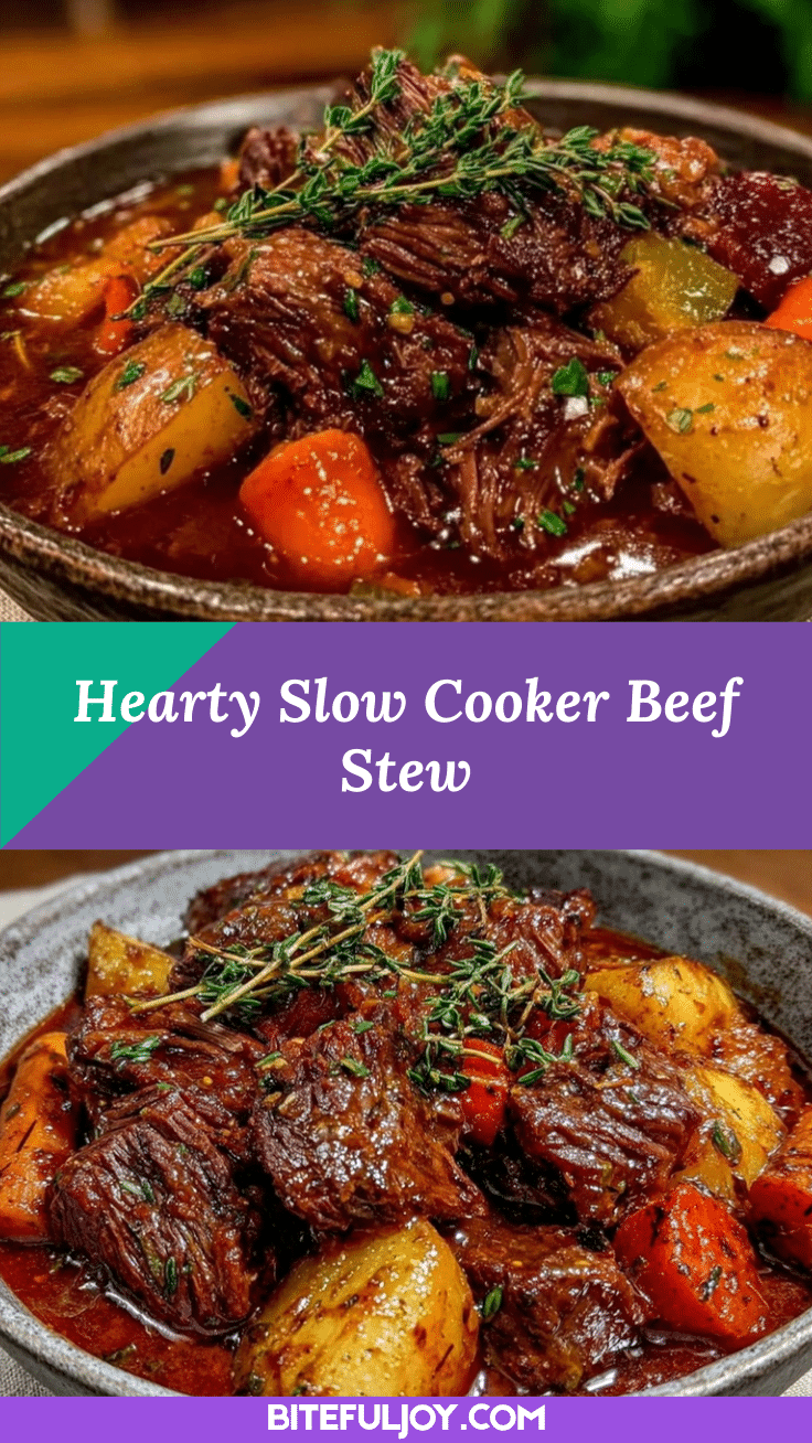 slow cooker beef stew recipe