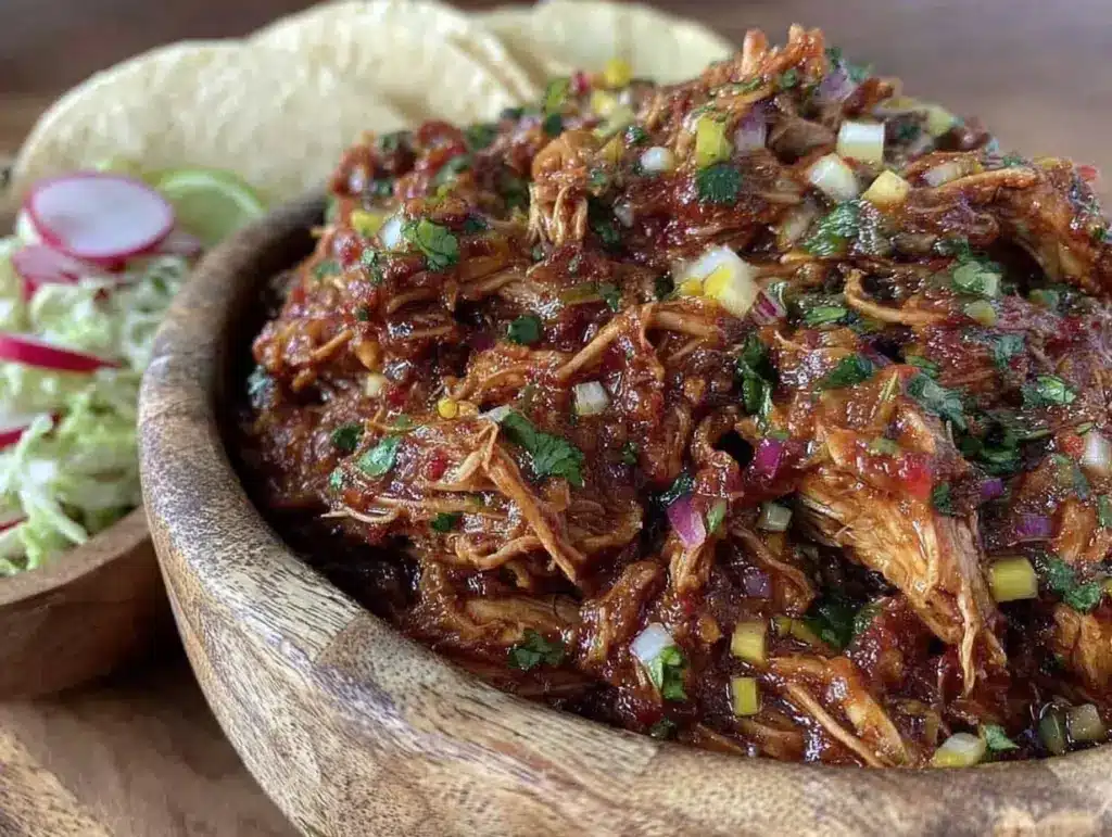 slow cooker cilantro lime chicken - featured image