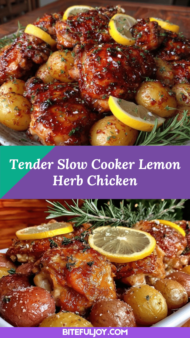slow cooker lemon herb chicken recipe