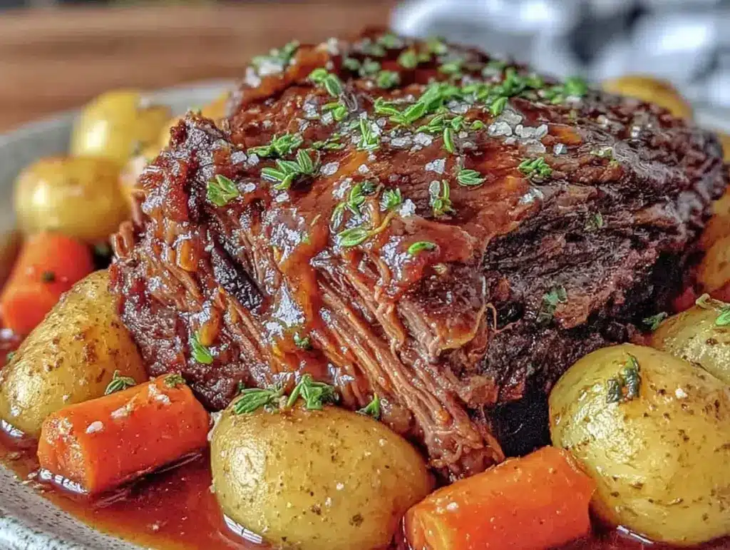 slow cooker pot roast - featured image