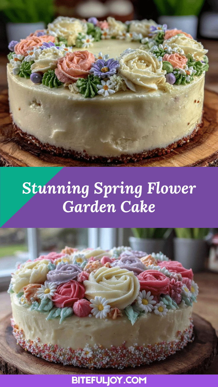 spring flower garden cake recipe