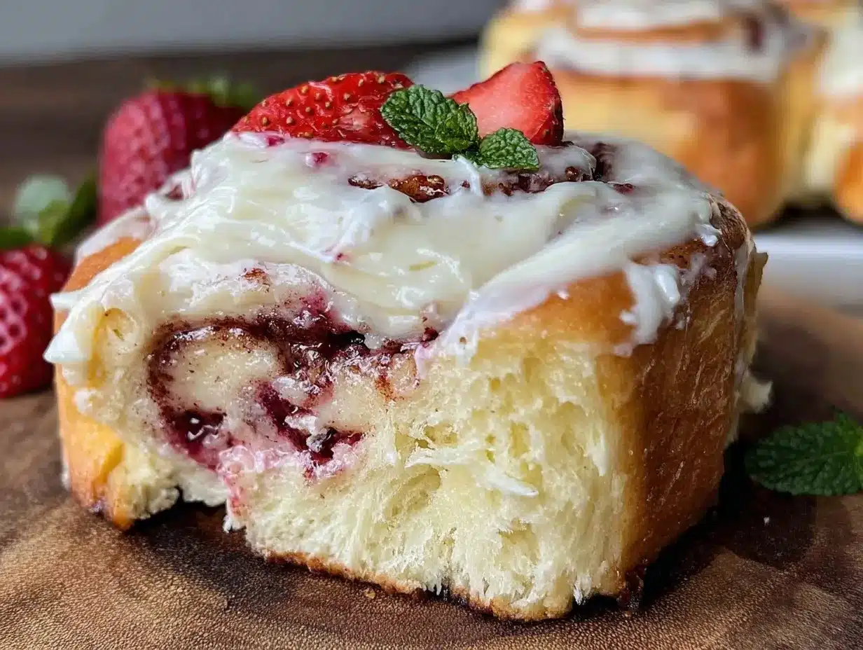 strawberry sweet rolls preparation steps