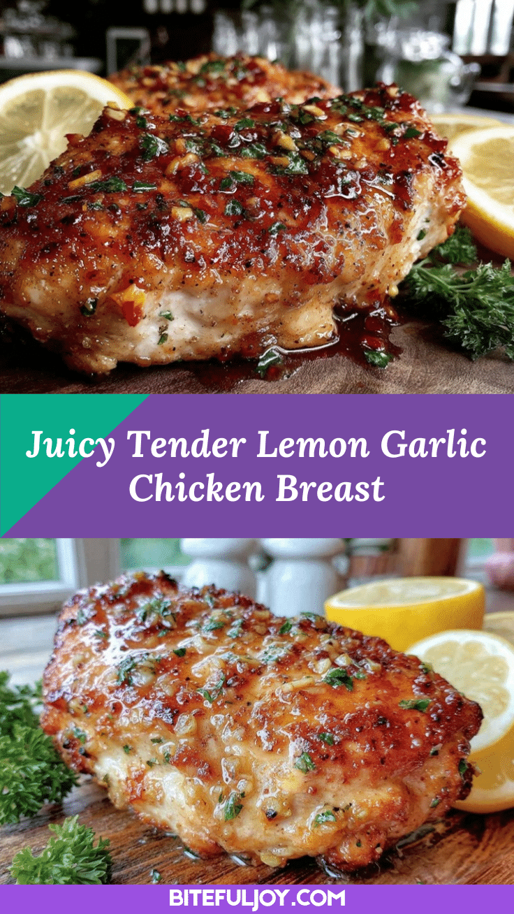 tender lemon garlic chicken breast recipe