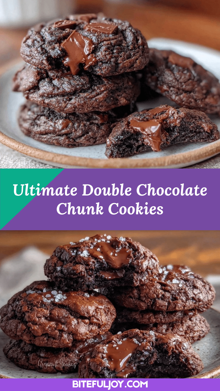 Ultimate Double Chocolate Chunk Cookies recipe