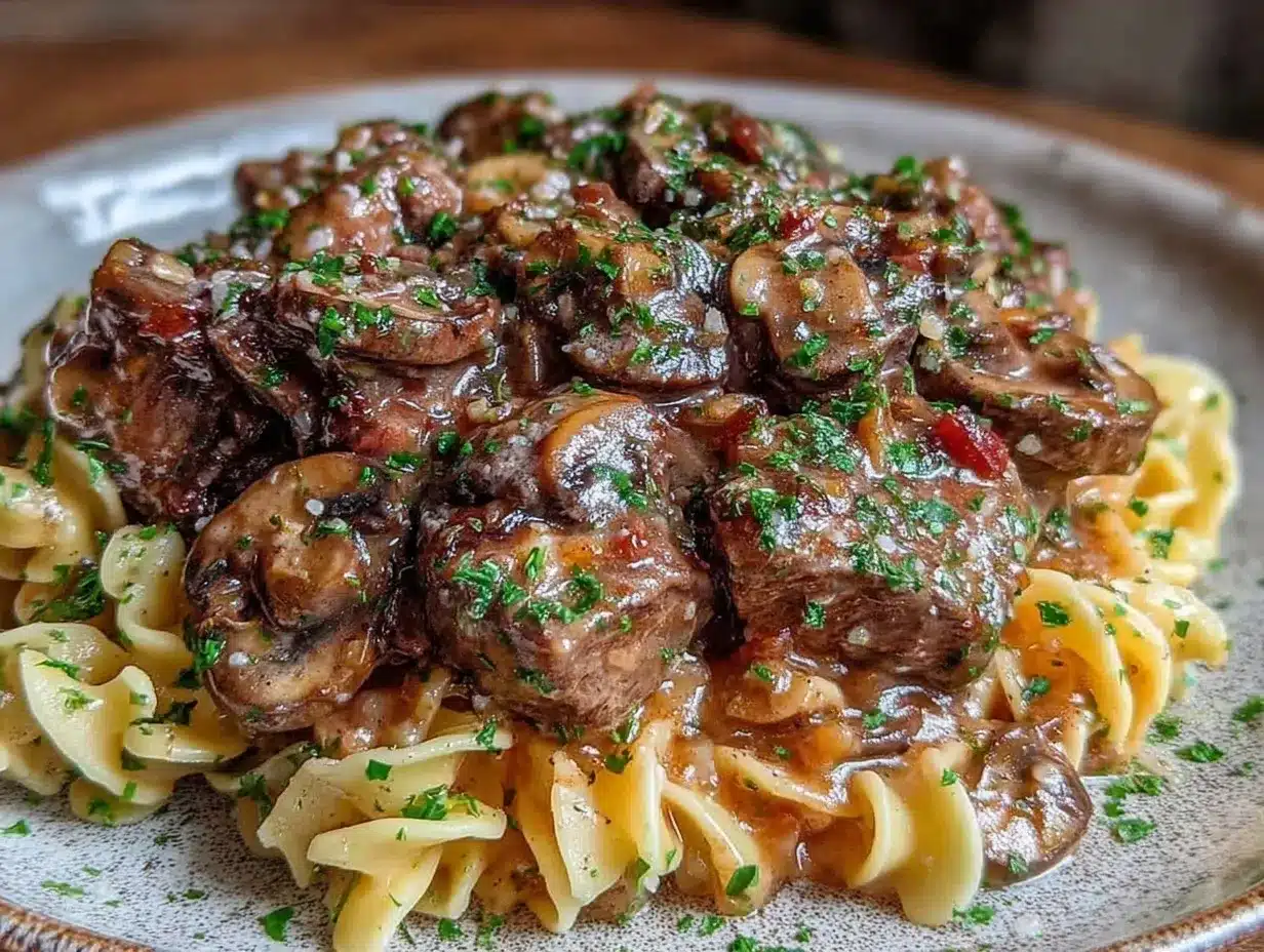 beef stroganoff recipe preparation steps