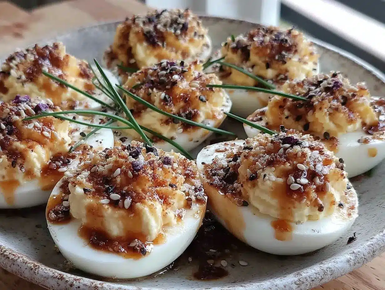 brown butter deviled eggs preparation steps