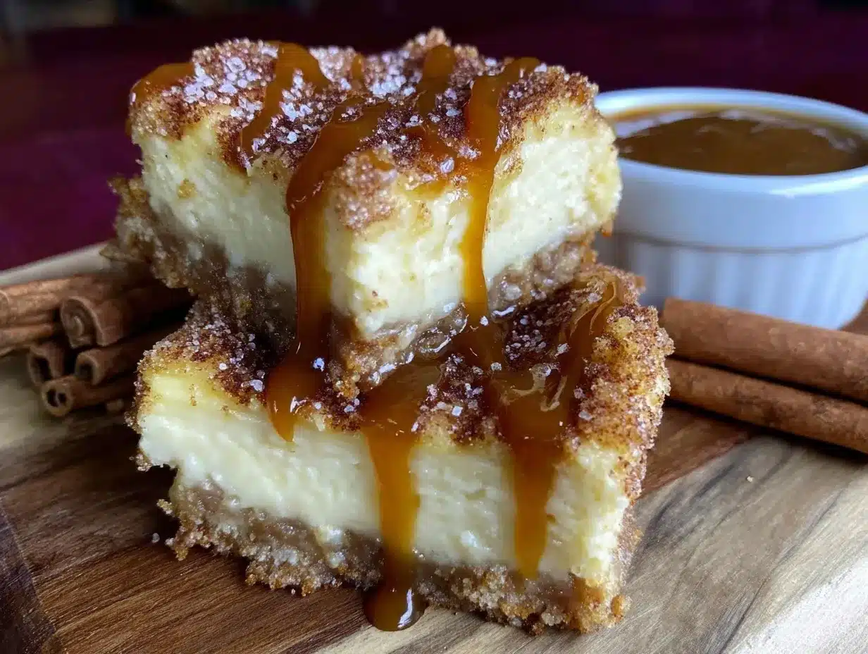 churro cheesecake bars preparation steps