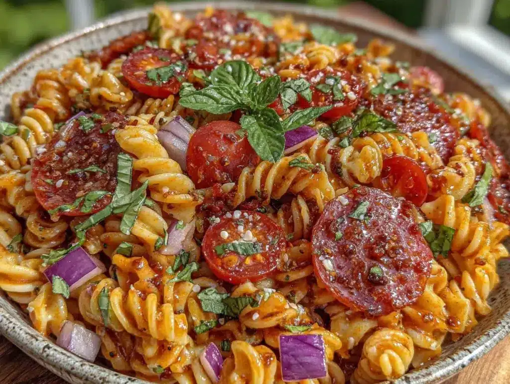 cookout pasta salad - featured image
