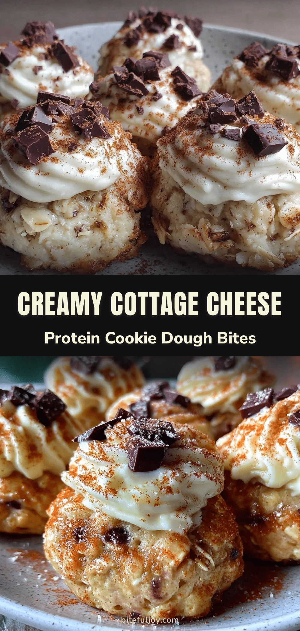 cottage cheese protein cookie dough bites recipe