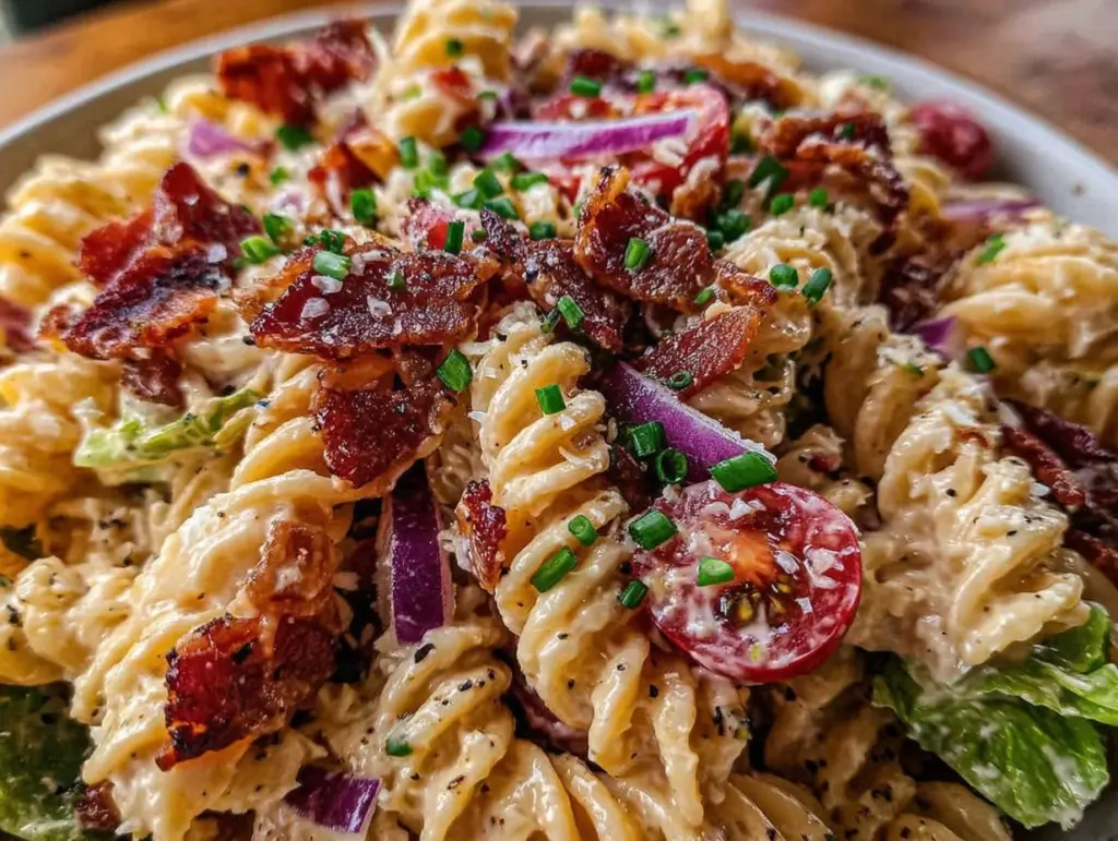 creamy BLT pasta salad - featured image