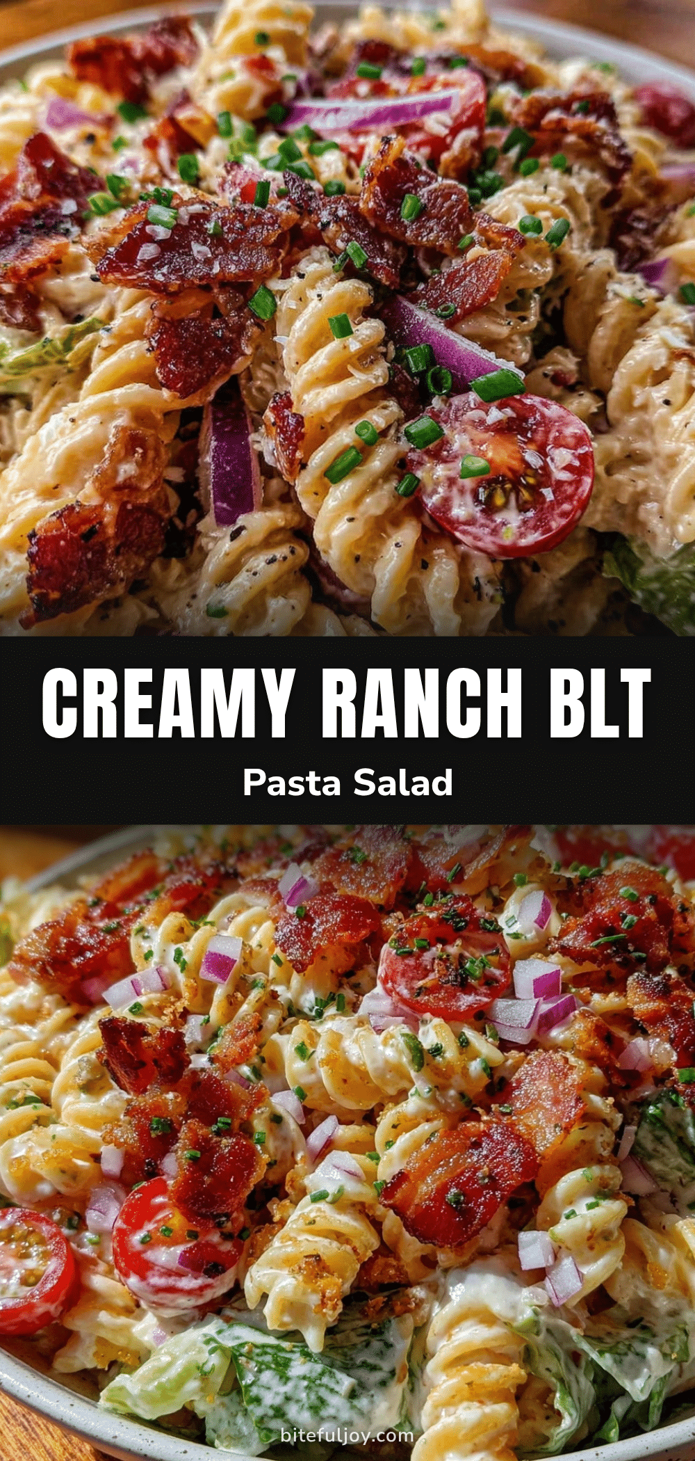 creamy BLT pasta salad recipe
