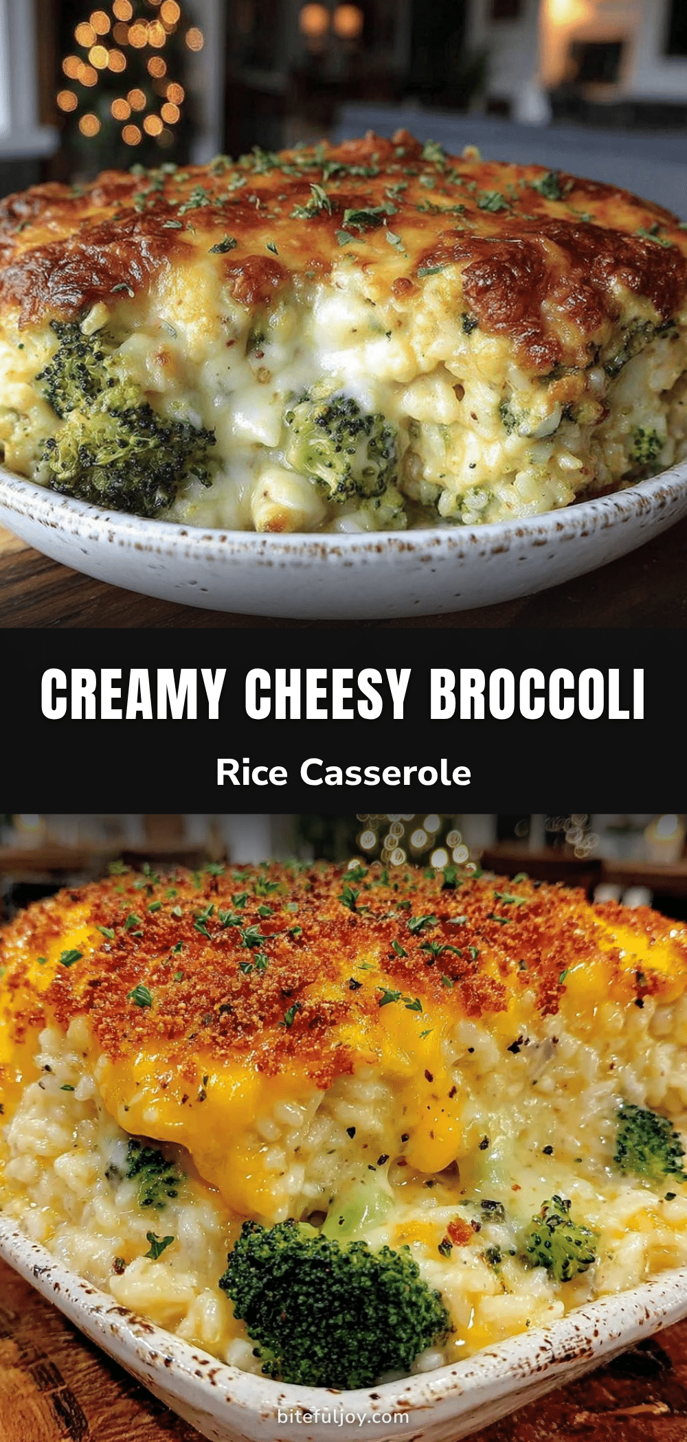 creamy cheesy broccoli rice casserole recipe