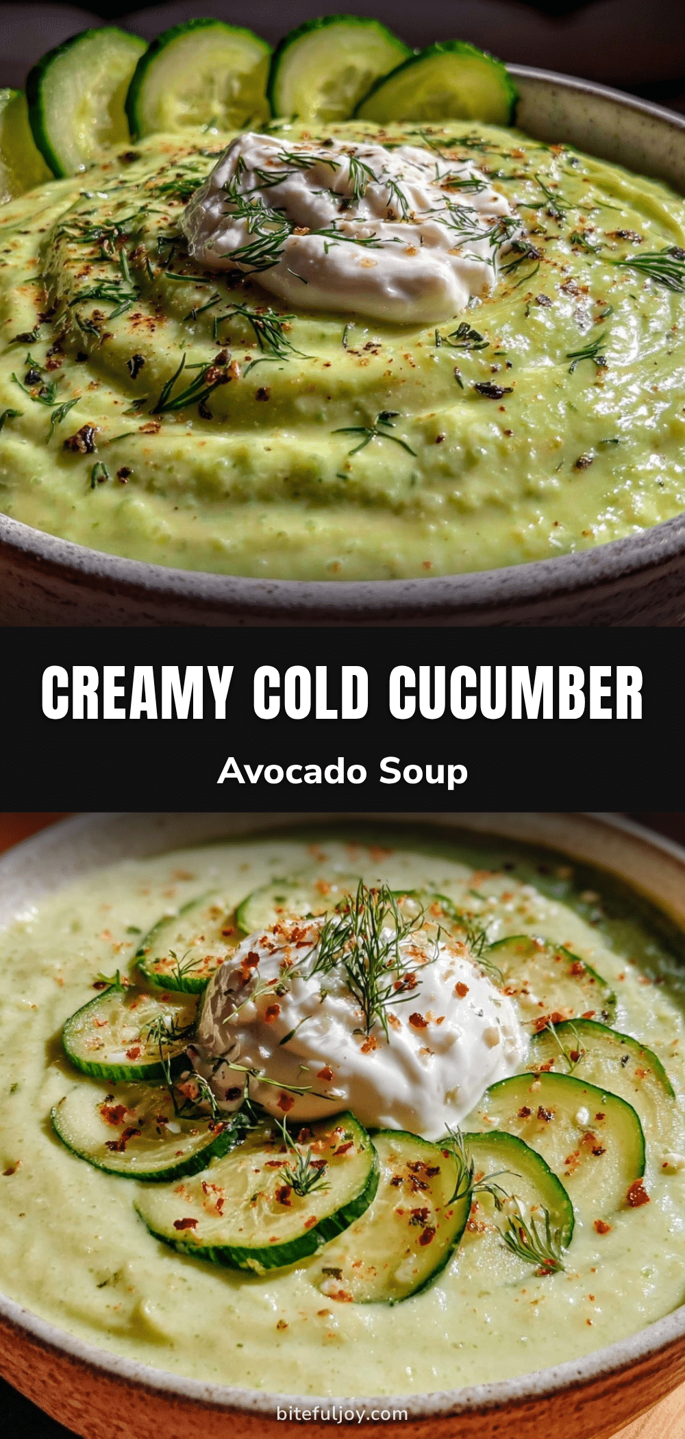 creamy cold cucumber avocado soup recipe