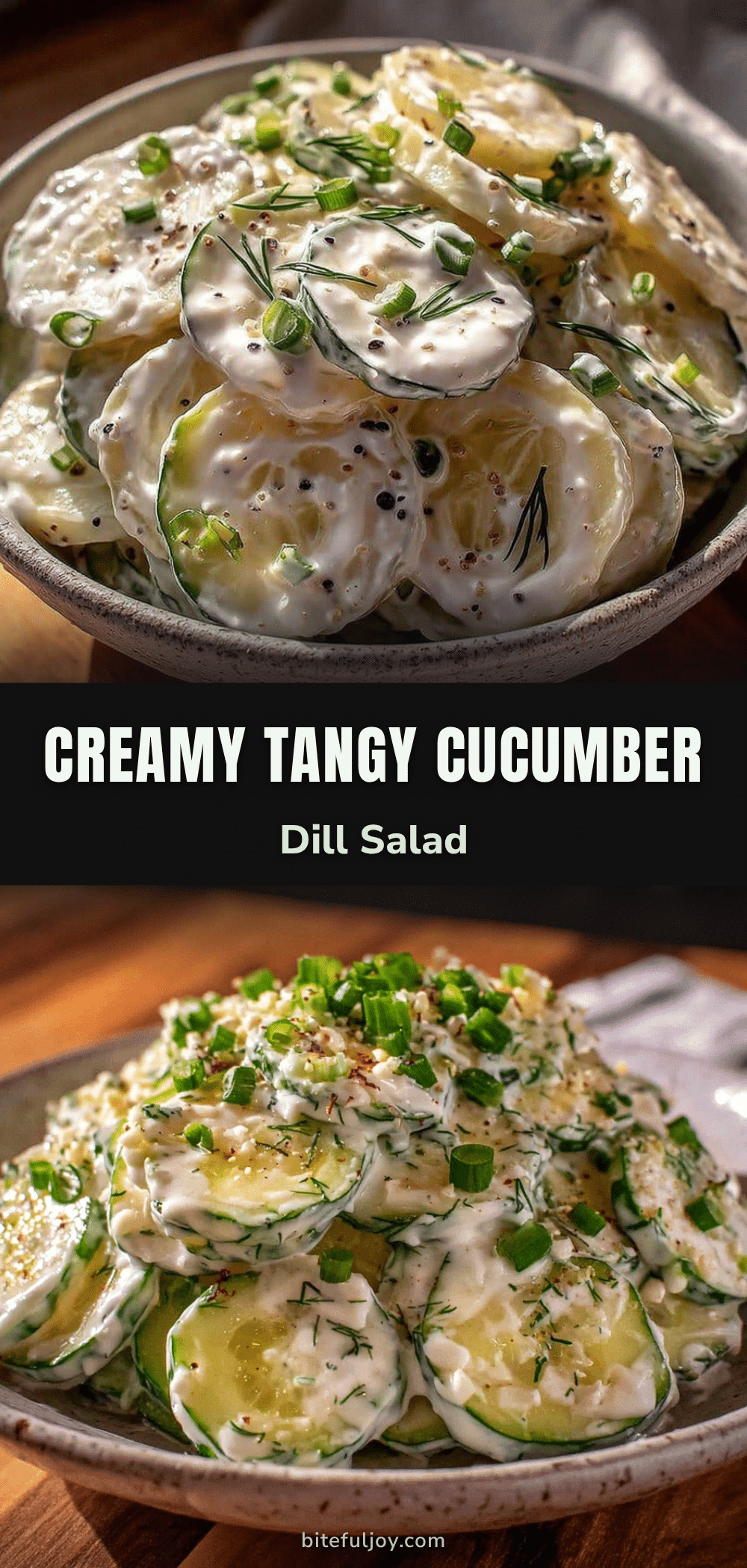 creamy cucumber dill salad recipe