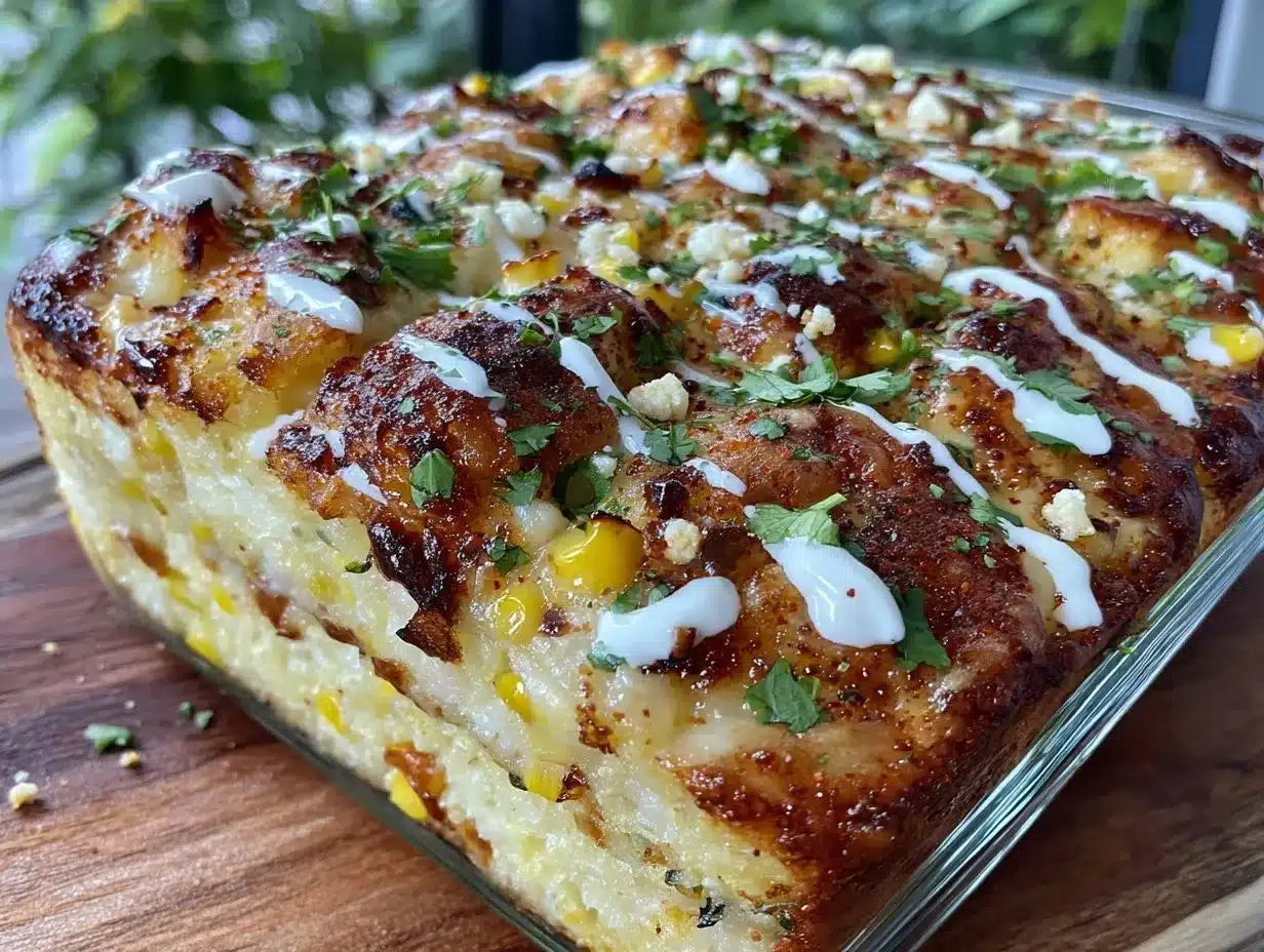creamy elote-style street corn casserole preparation steps