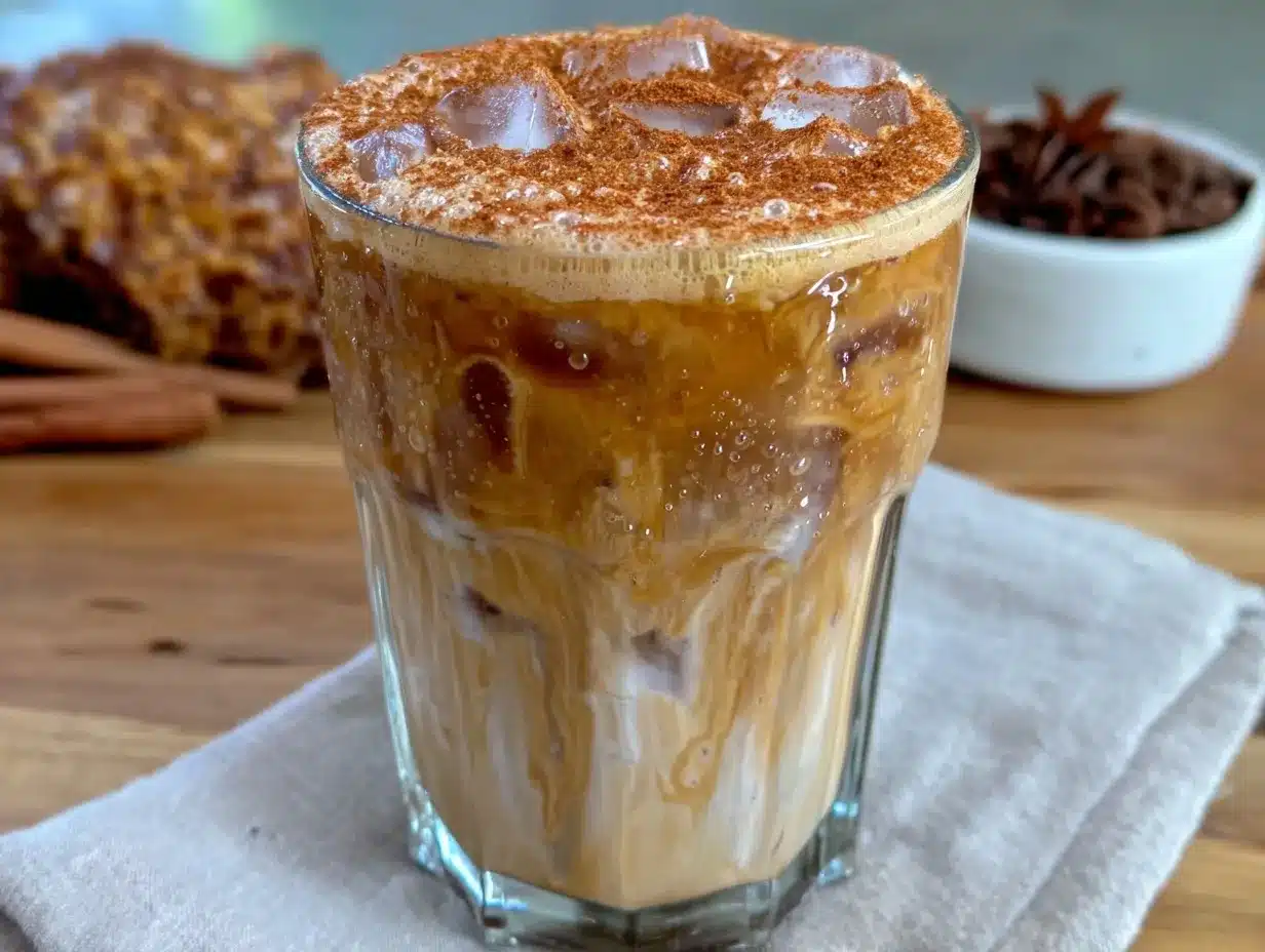 creamy iced banana bread latte preparation steps