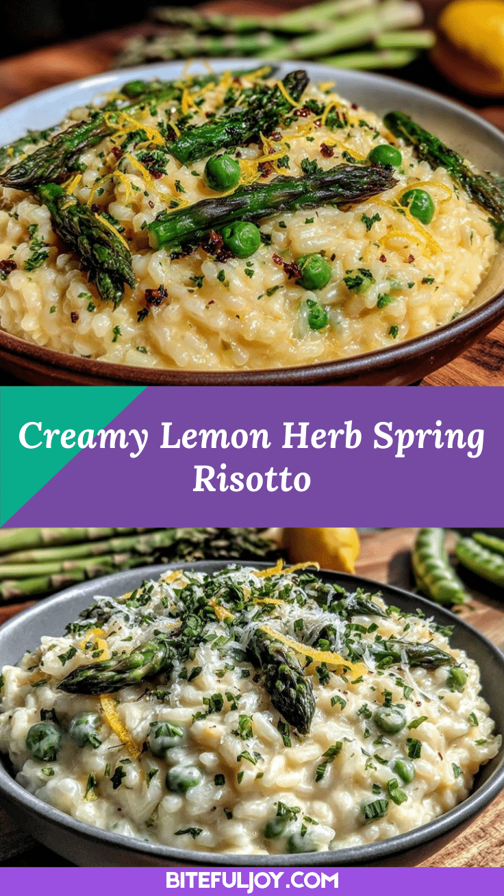 creamy lemon herb spring risotto recipe
