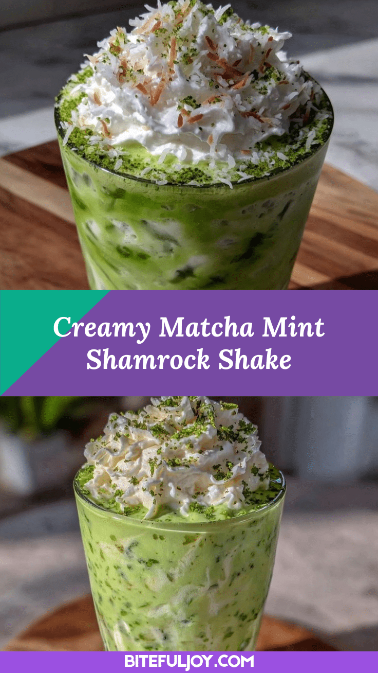 creamy matcha mint shamrock shake recipe