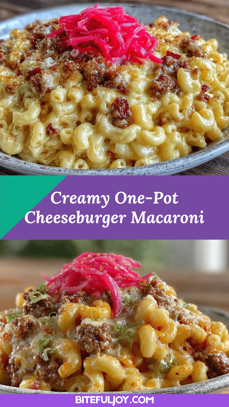 creamy one-pot cheeseburger macaroni recipe