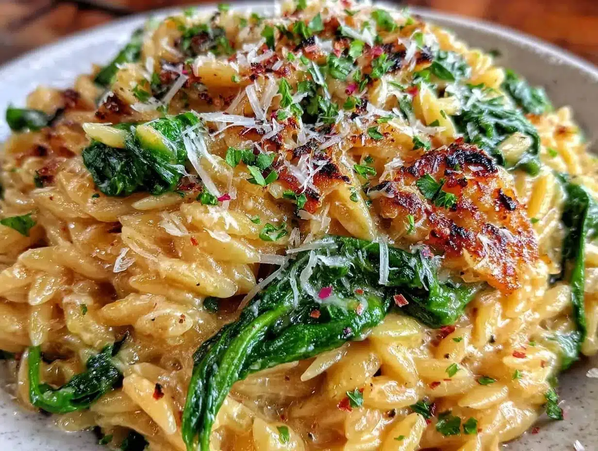 creamy one-pot lemon butter orzo preparation steps