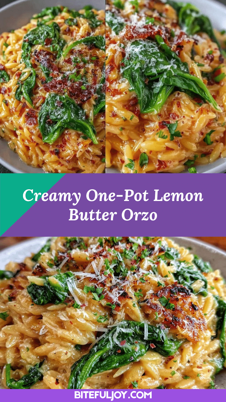 creamy one-pot lemon butter orzo recipe