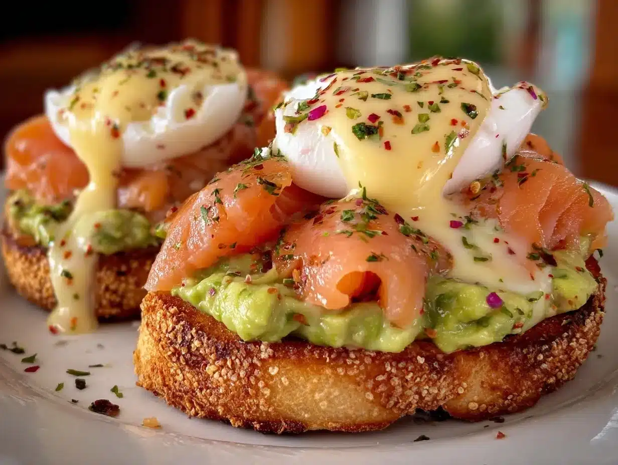 creamy smoked salmon eggs benedict preparation steps