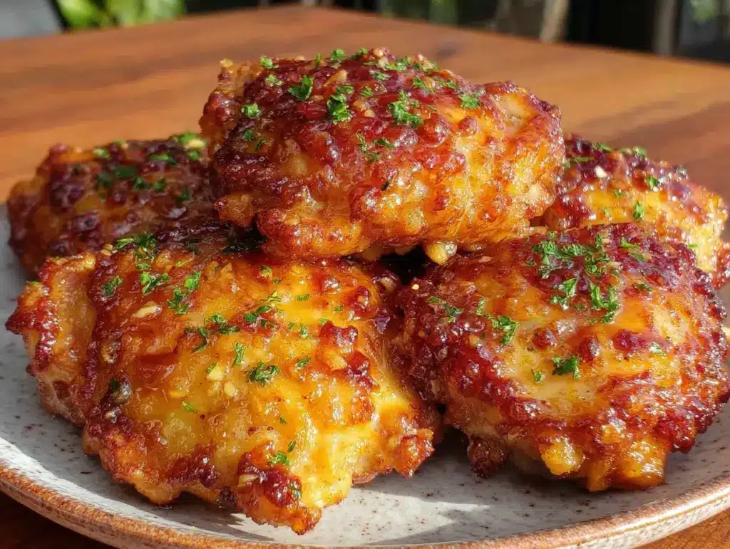 crispy baked chicken thighs - featured image