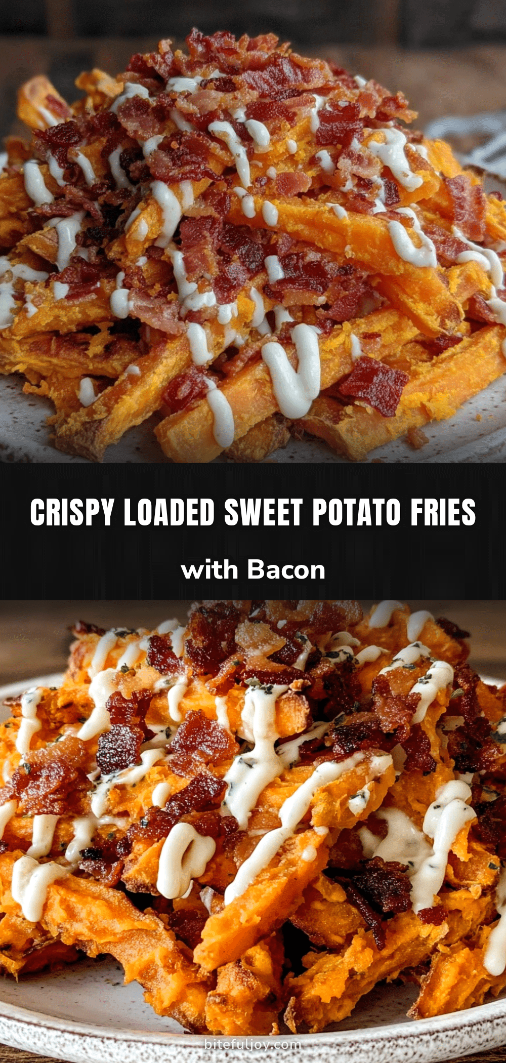 crispy loaded sweet potato fries recipe