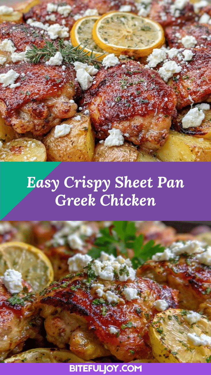 crispy sheet pan greek chicken recipe