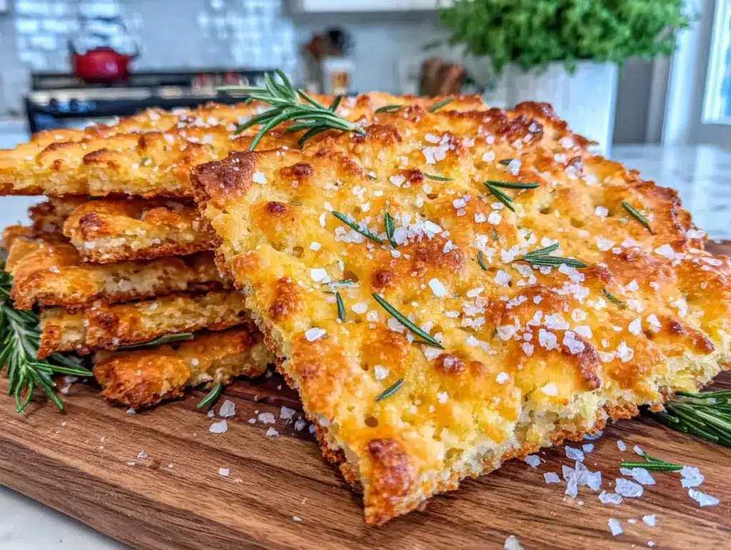crispy sourdough discard crackers - featured image