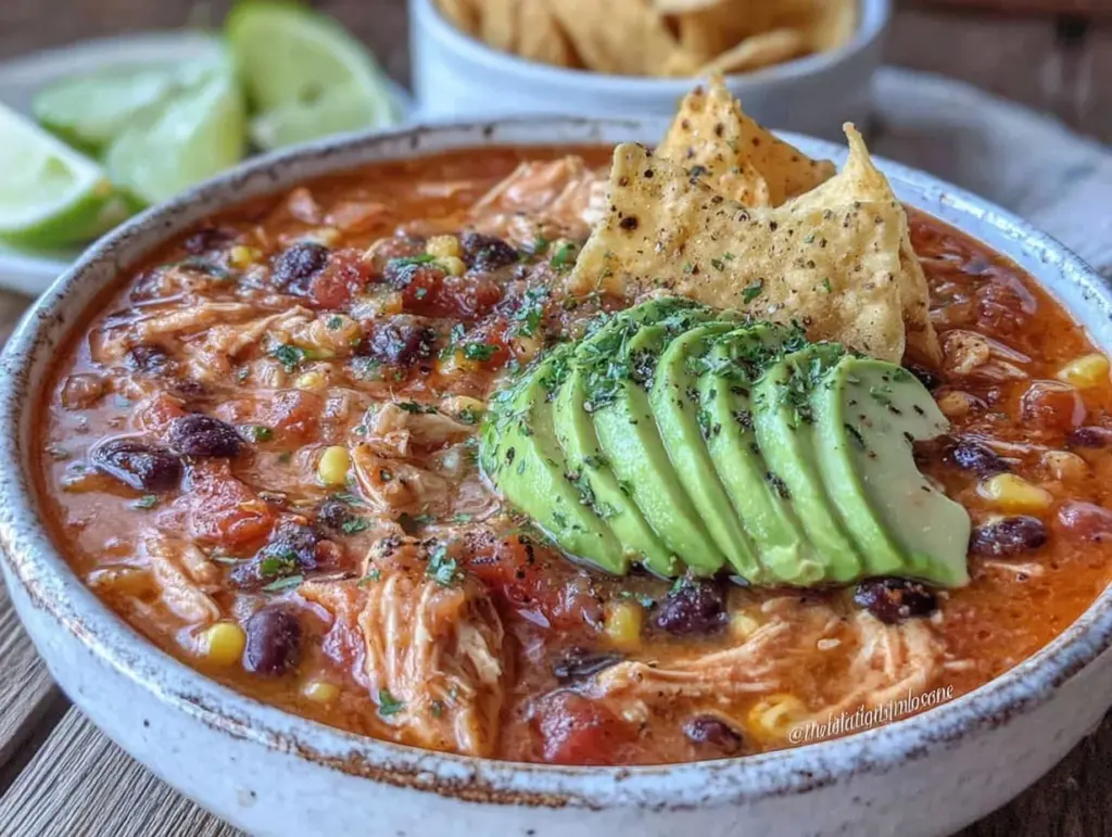 crockpot chicken tortilla soup - featured image