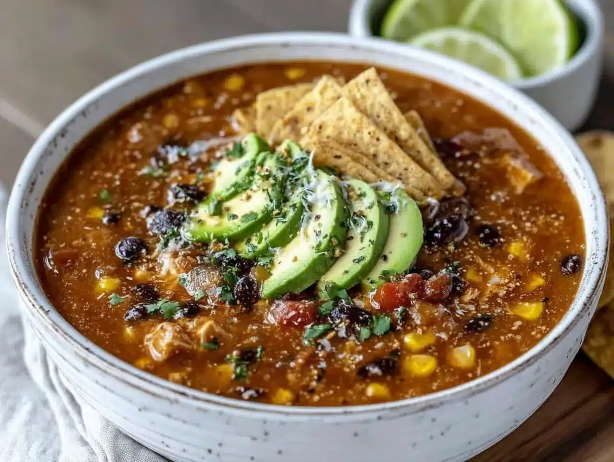 crockpot chicken tortilla soup preparation steps