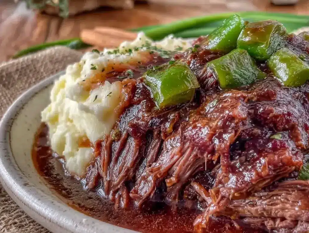 Crockpot Mississippi Pot Roast - featured image
