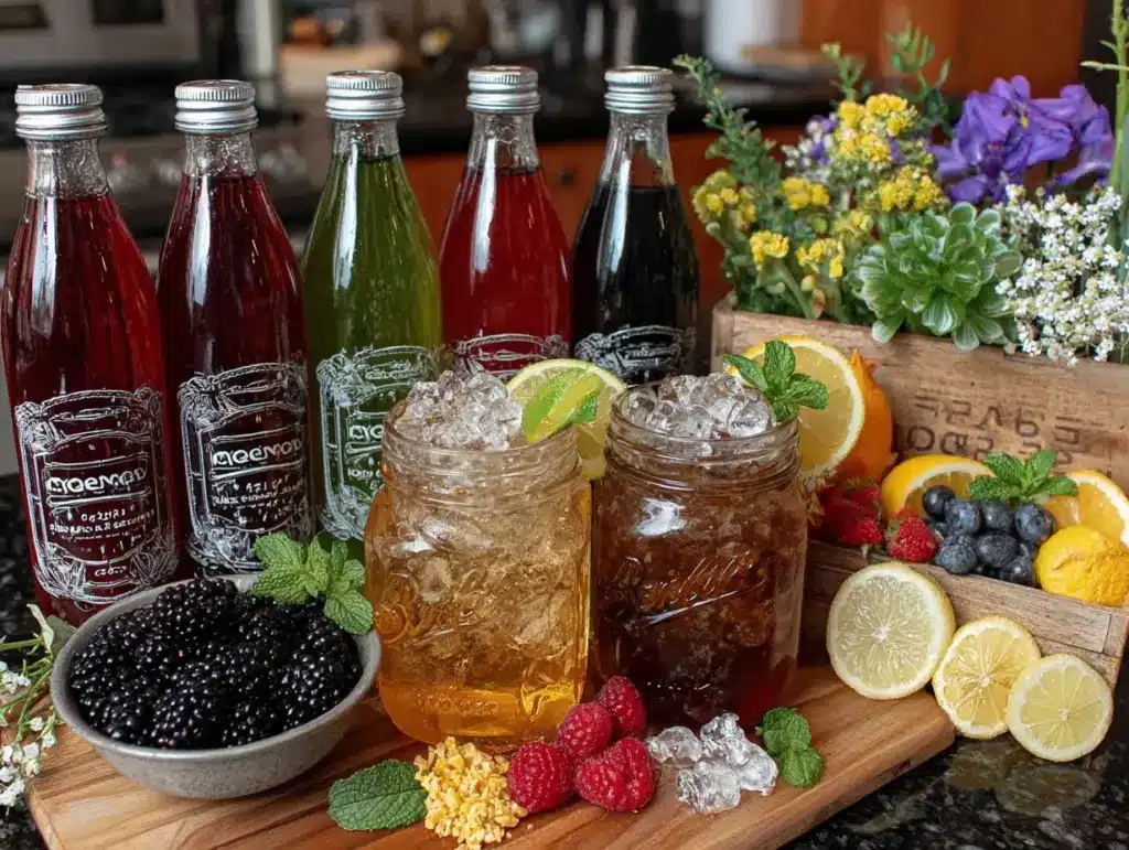 DIY mocktail bar station - featured image