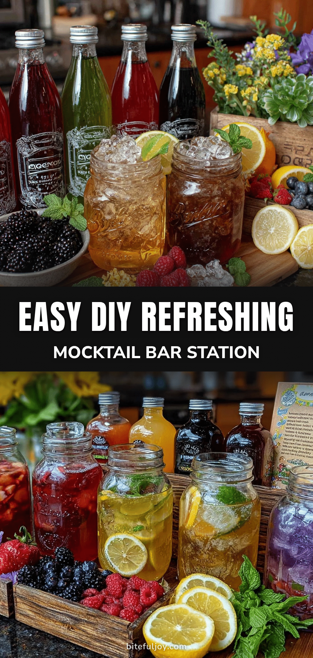 DIY mocktail bar station recipe
