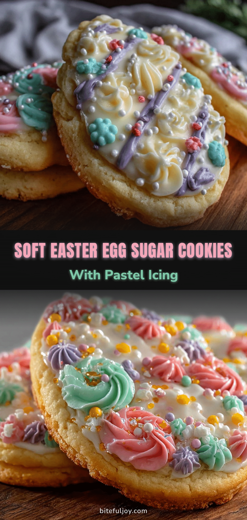 Easter egg sugar cookies recipe