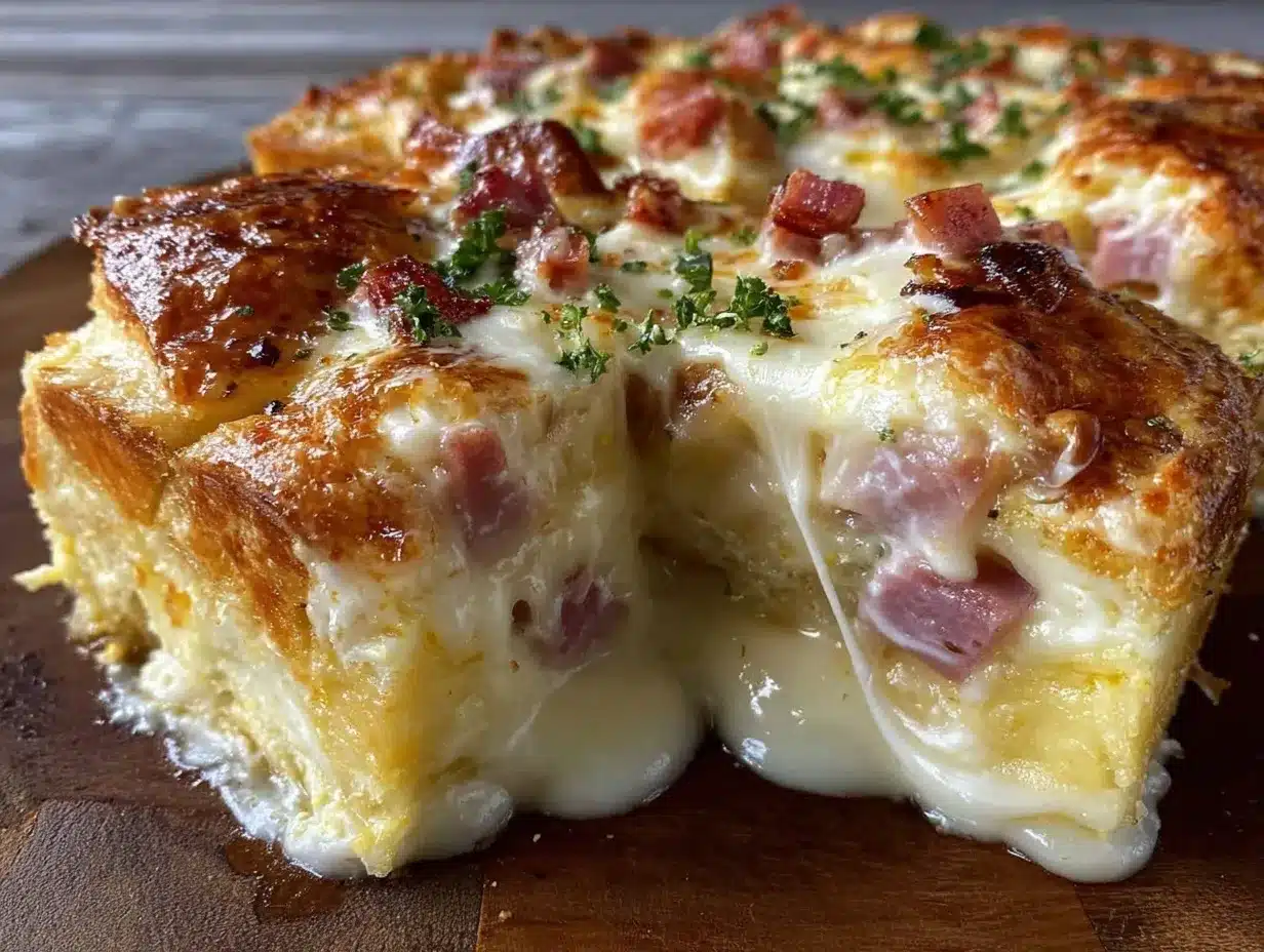 easy crescent roll egg casserole preparation steps